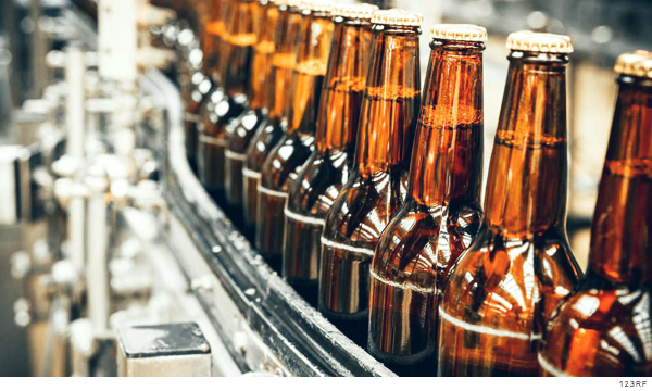 Imagen la producción de la industria cervecera