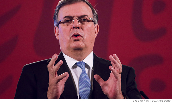 Fotografía de Marcelo Ebrard, secretario de Relaciones Exteriores de México.??