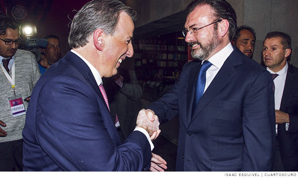 Fotografía de Luis Videgaray y Antonio Meade